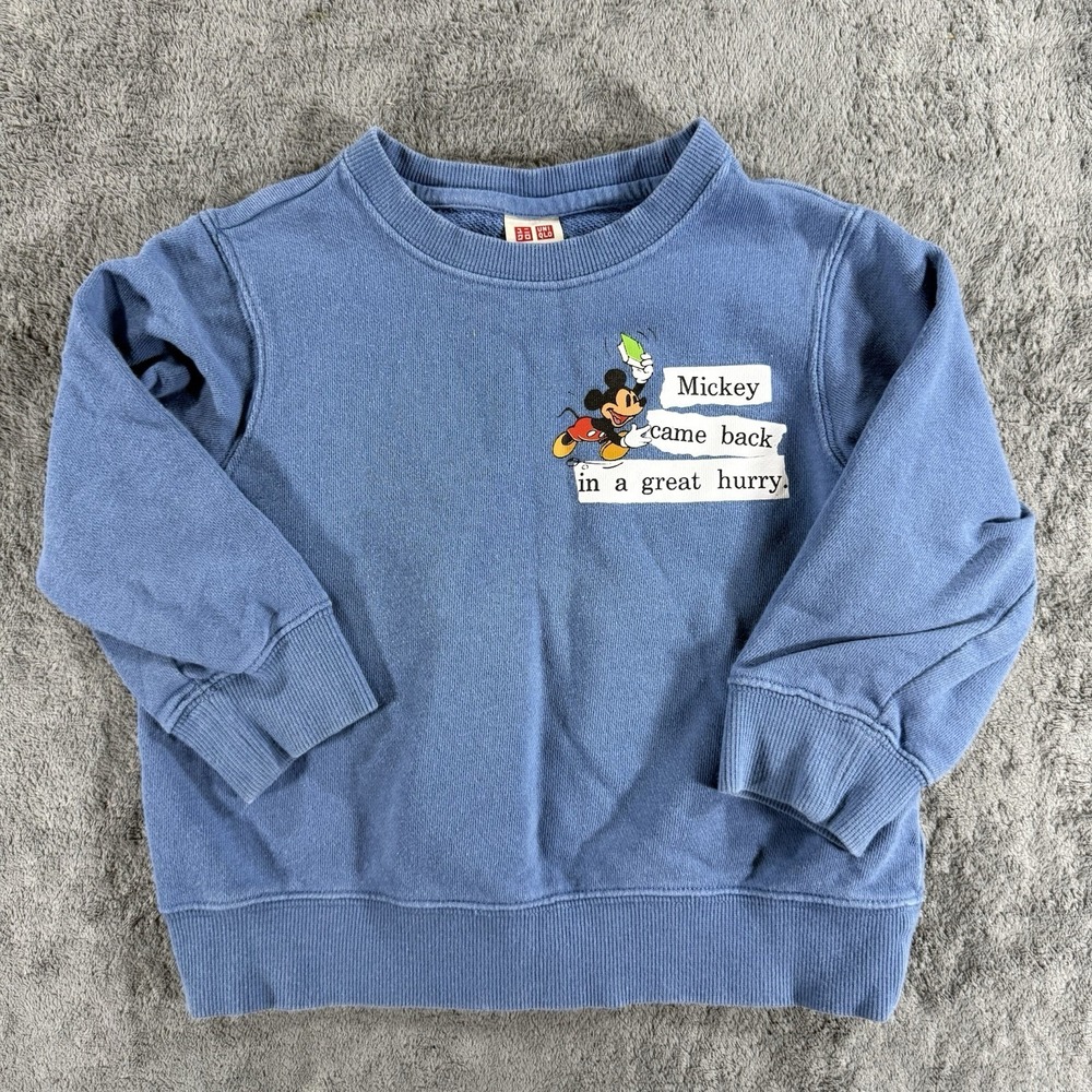 UNIQLO UT Disney Mickey Mouse Graphic Crewneck Sweatshirt Kids Size 3